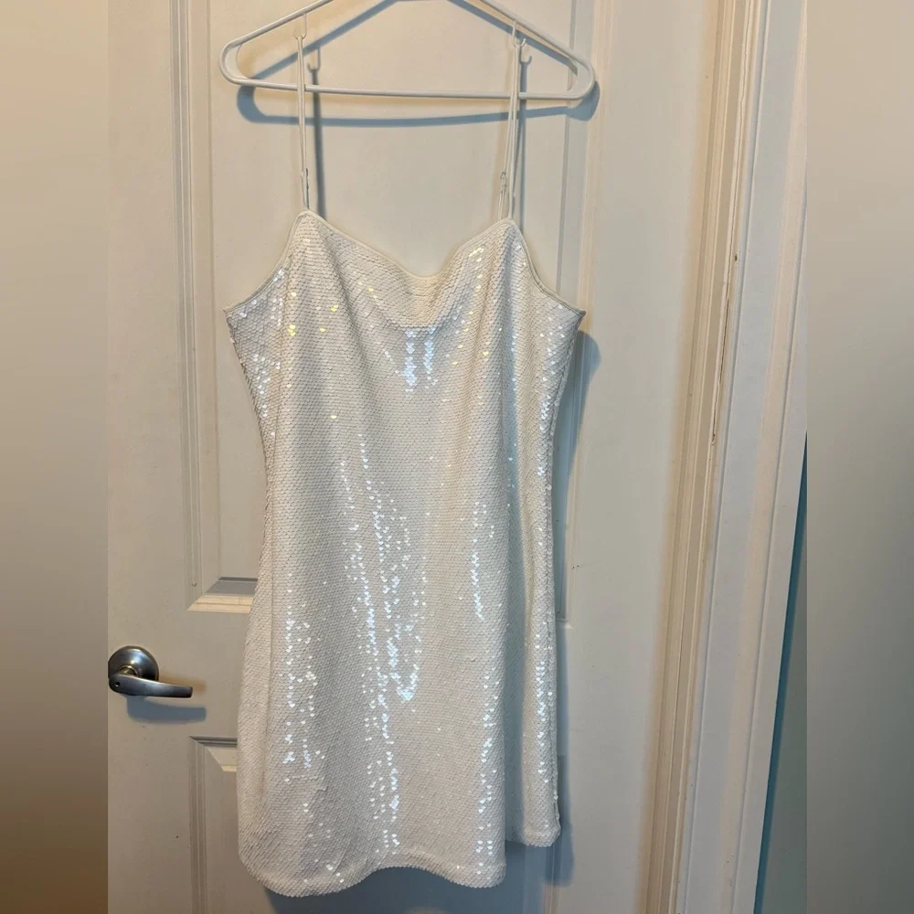 Abercrombie Sequin Squareneck Mini Dress - great bridal dress! - Picture 4 of 5